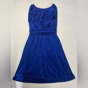 Express Royal Blue Strapless Dress